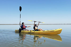 Kayakers at Coastal Heritage Preserve