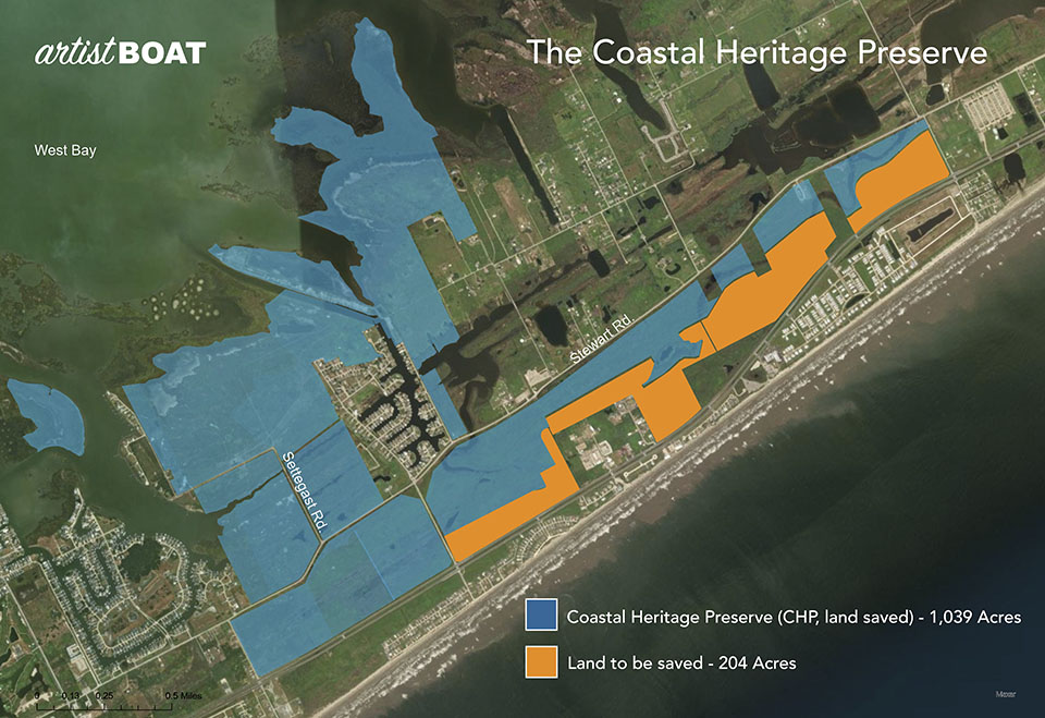 Map of Coastal Heritage Preserve